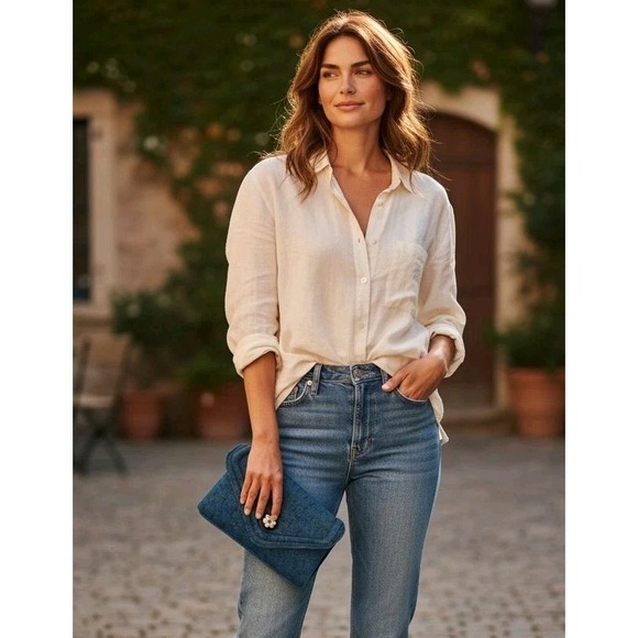 Anthropologie Velour Pearl strap Evening Cocktail Purse Black Blue Cottagecore - Picture 2 of 8